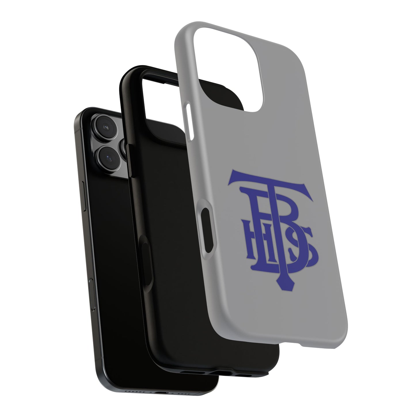 Stacked Logo - Tough Phone Cases - Gray - iPhones