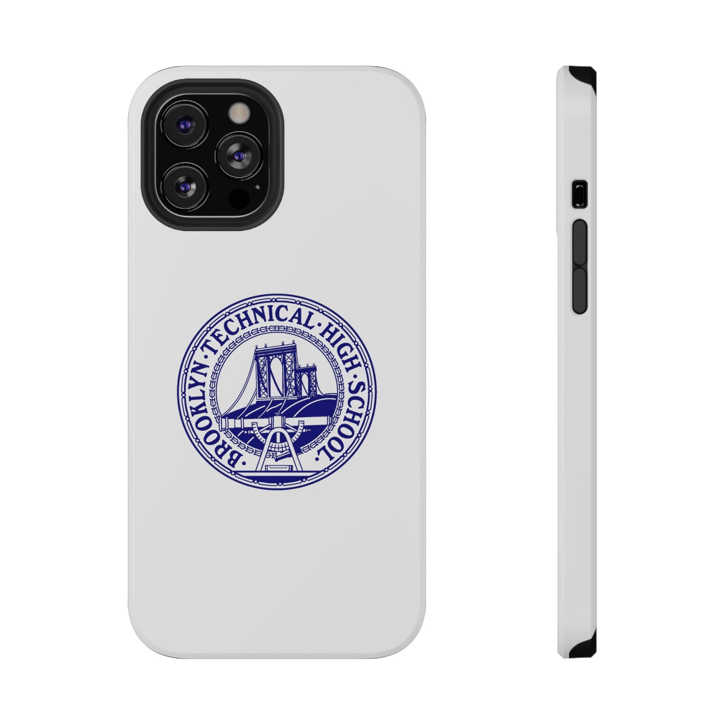 Classic Tech Seal - Impact-Resistant Phone Cases - Iphone Or Samsung - White