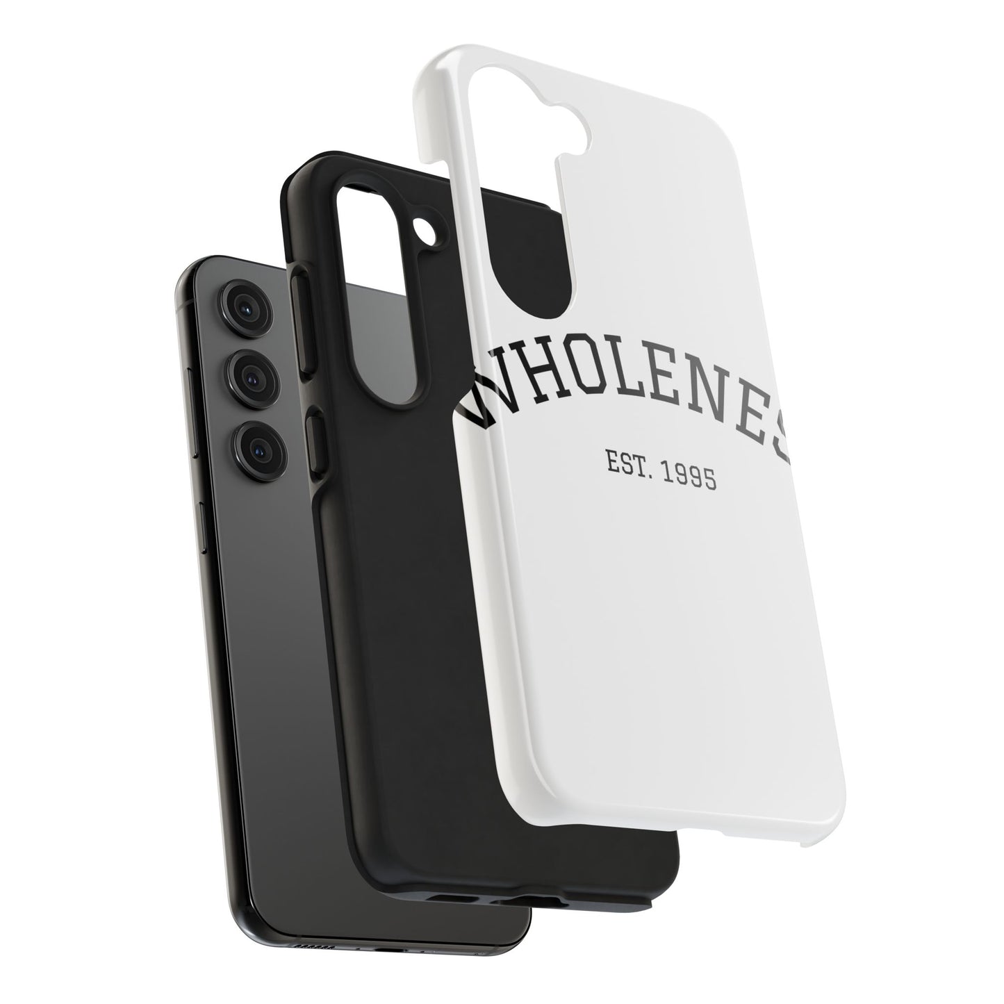 Wholeness Est. 1995 Tough Phone Case — Minimal Arch Text Protective Cover