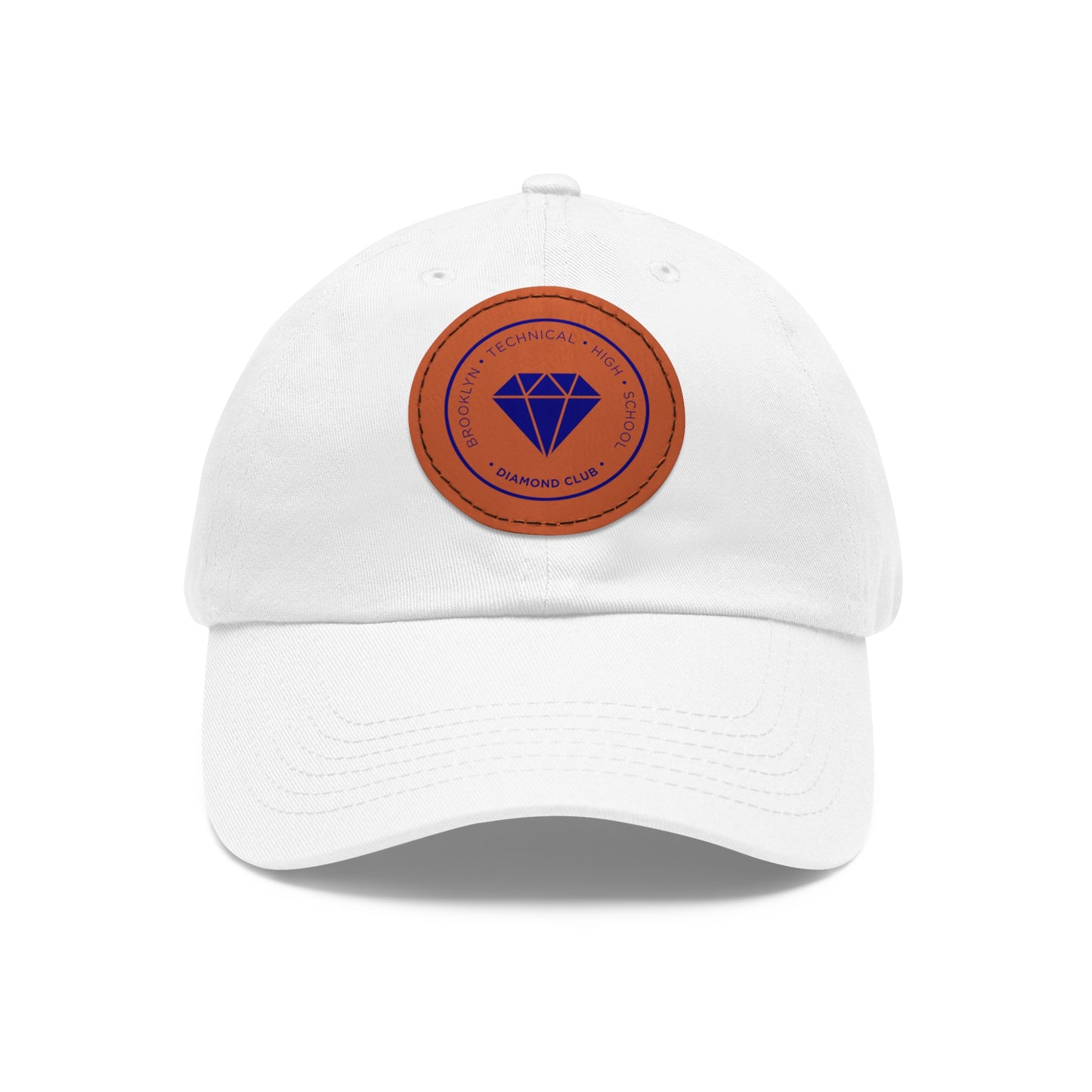Diamond Club Logo - Hat With Circular Leather Patch - Navy