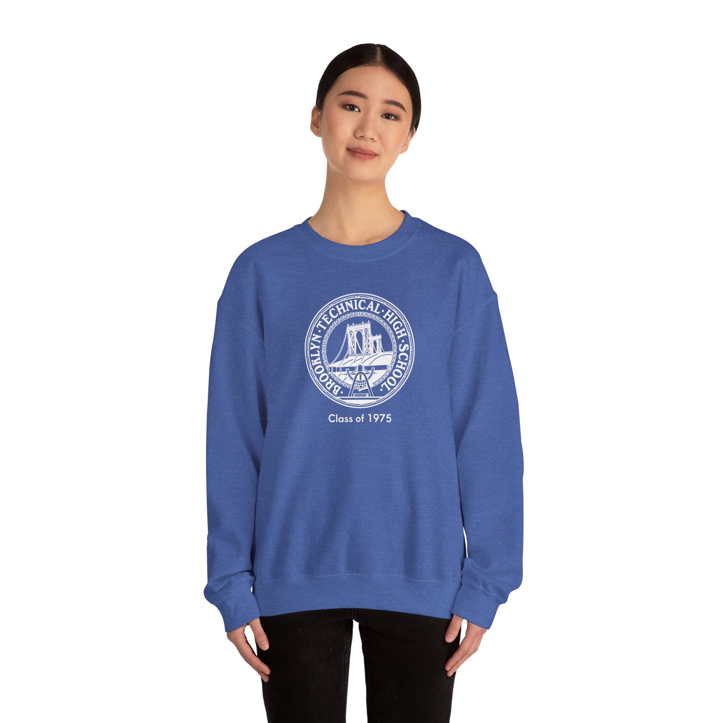 Classic Tech Logo - Class Of 1975 - Men's Heavy Blend™ Crewneck Sweatshirt