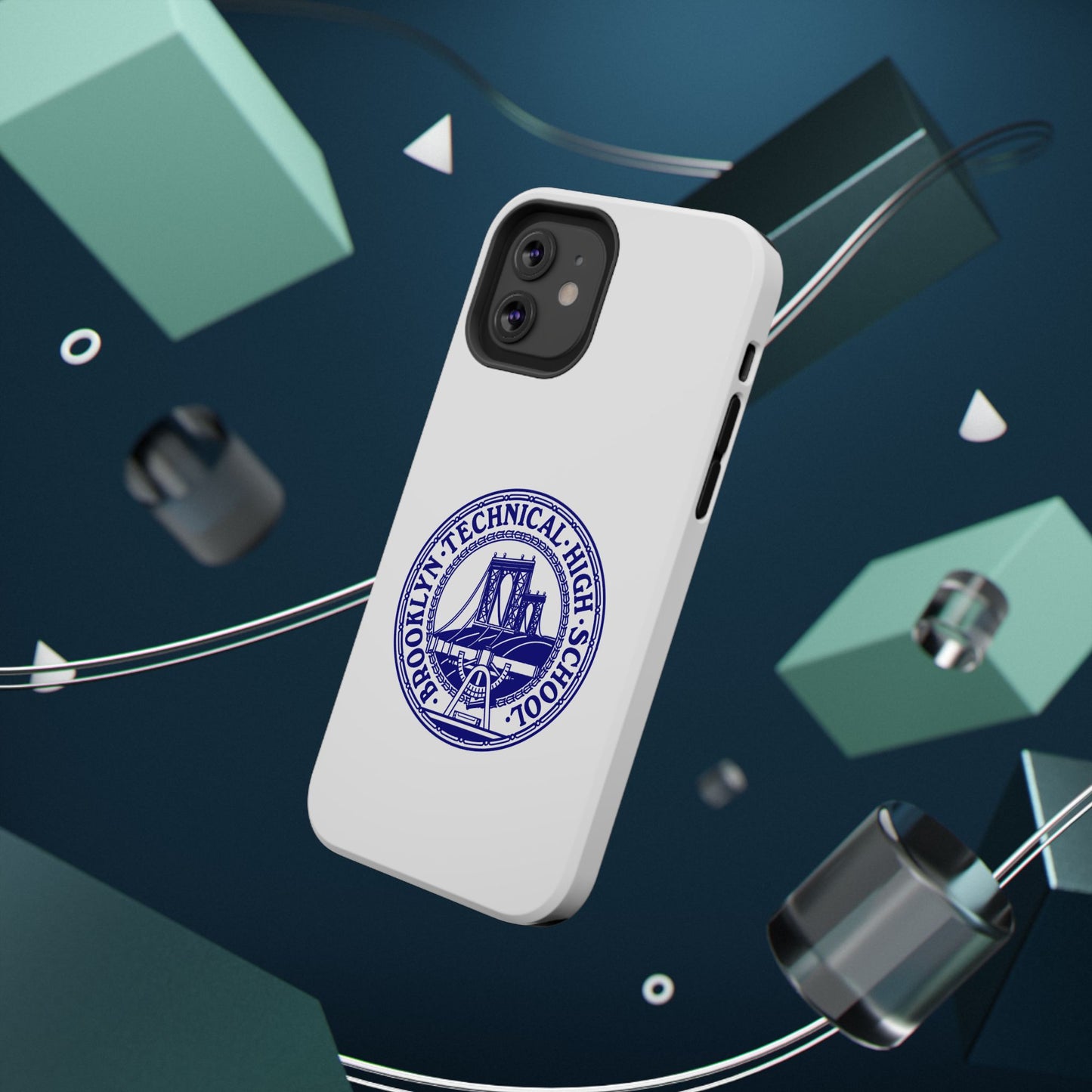 Classic Tech Seal - Impact-Resistant Phone Cases - Iphone Or Samsung - White