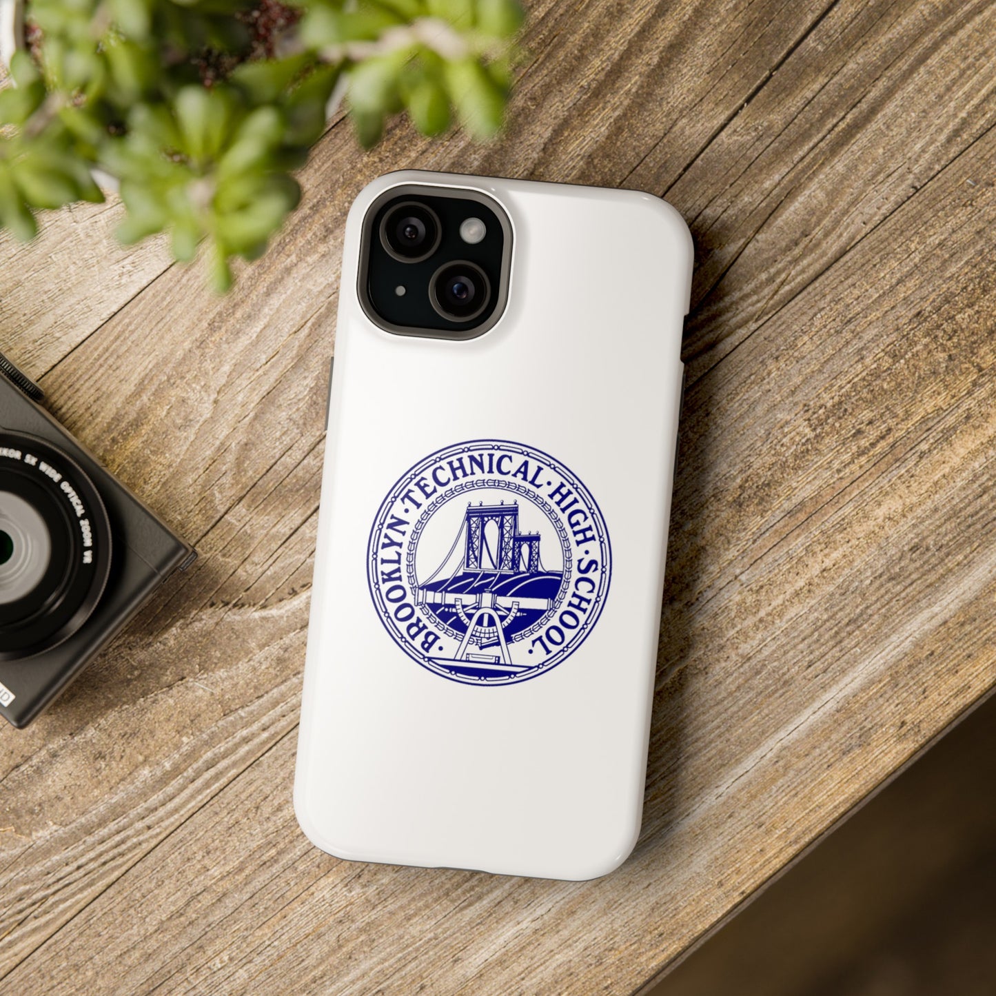 Classic Tech Logo - Impact-Resistant Phone Cases - Iphone Or Samsung - White