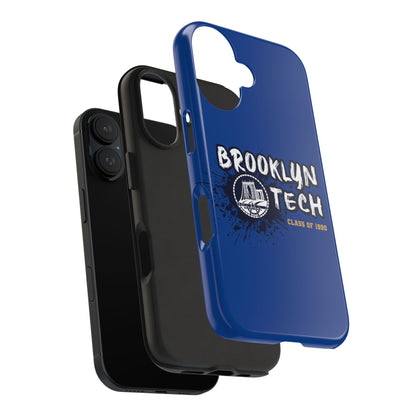 Class Of 1990 Commemorative Tough Phone Cases - Gold Font With Dark Blue Background