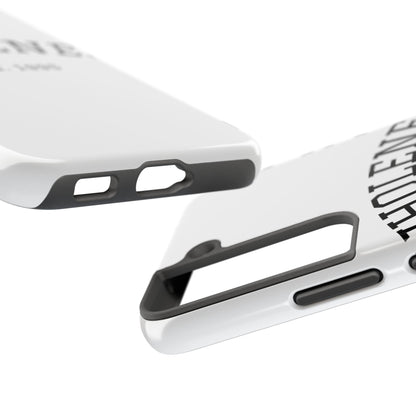 Wholeness Est. 1995 Tough Phone Case — Minimal Arch Text Protective Cover