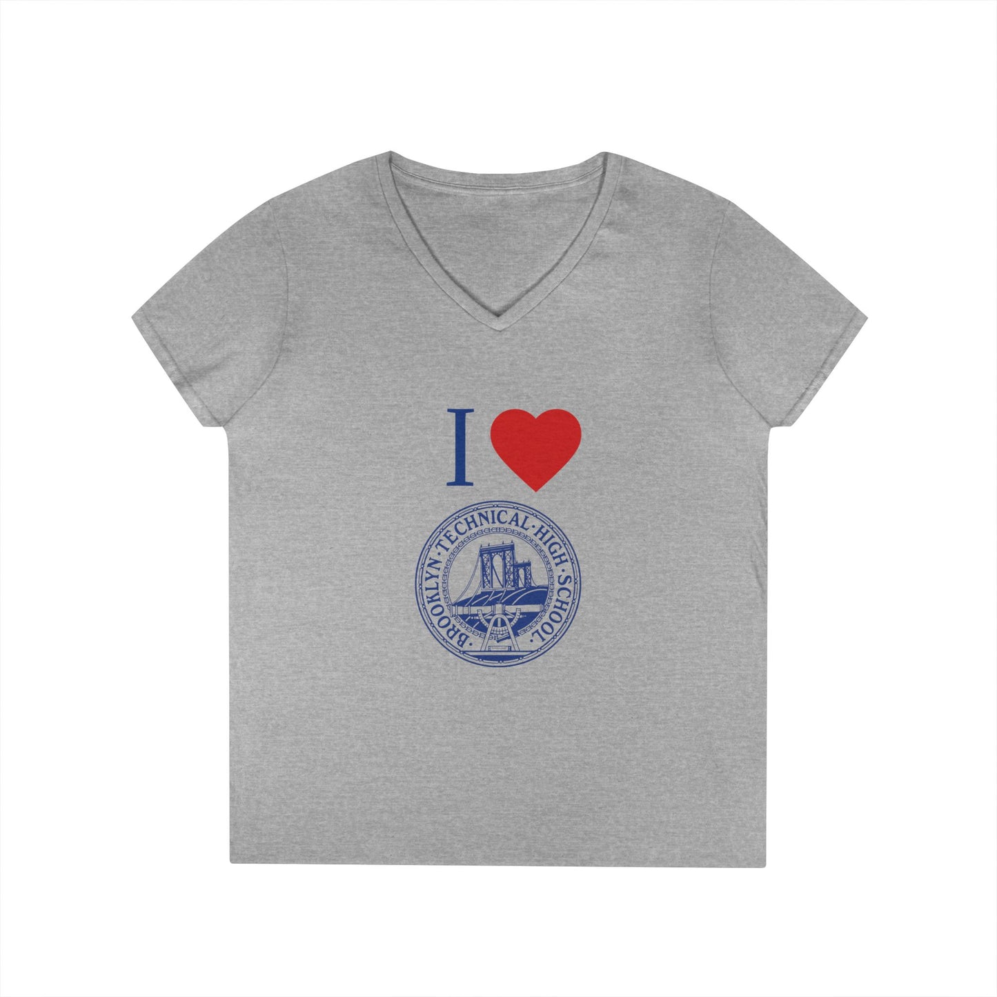 Boutique - I Love Brooklyn Tech Ladies' V-Neck T-Shirt