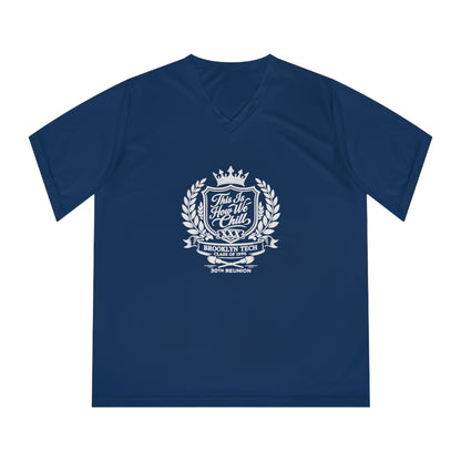 Class of 1996 - Ladies V-Neck Athletic Moisture-Wicking T-Shirt