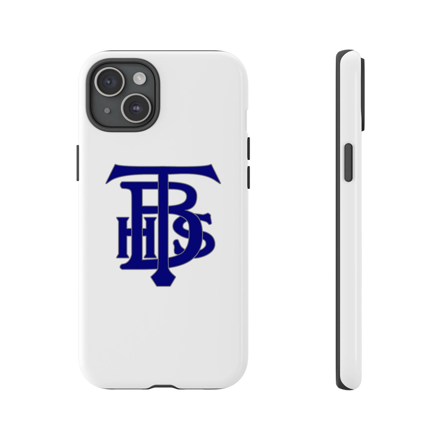 Stacked Logo - Tough Phone Cases - White