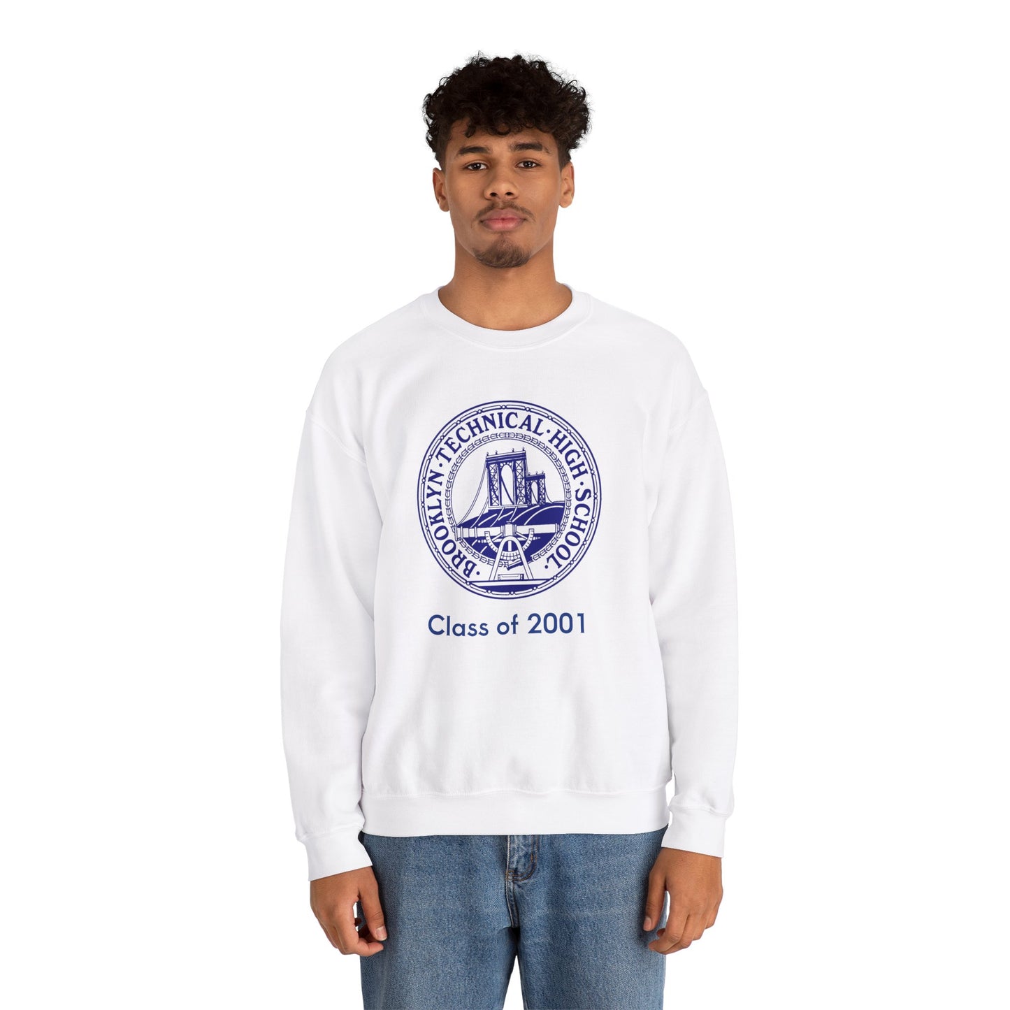 Classic Tech Seal - Men's Heavy Blend Crewneck Sweatshirt - Class Of 2001