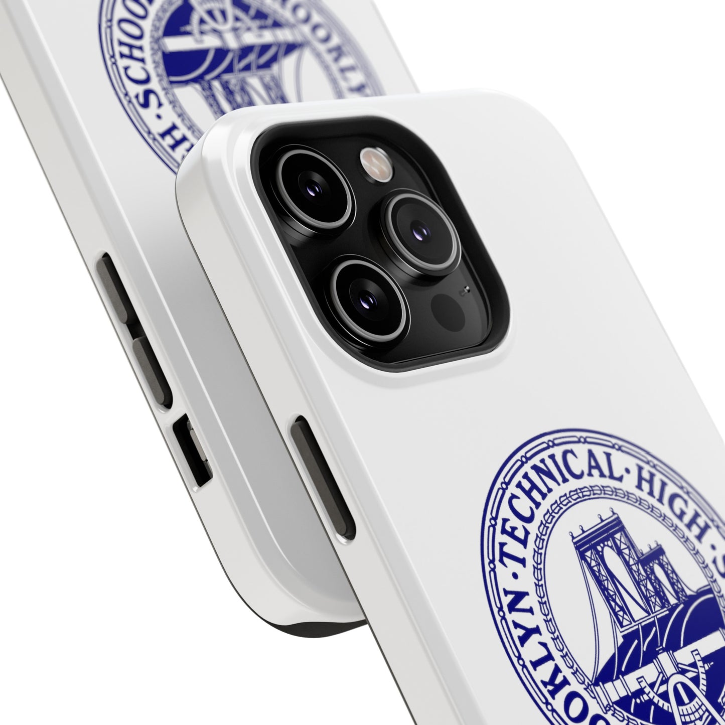 Classic Tech Seal - Impact-Resistant Phone Cases - Iphone Or Samsung - White