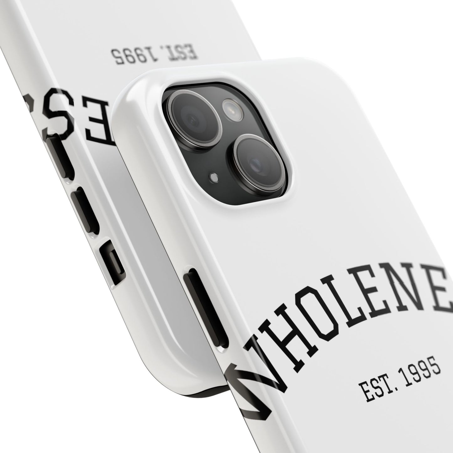 Wholeness Est. 1995 Tough Phone Case — Minimal Arch Text Protective Cover