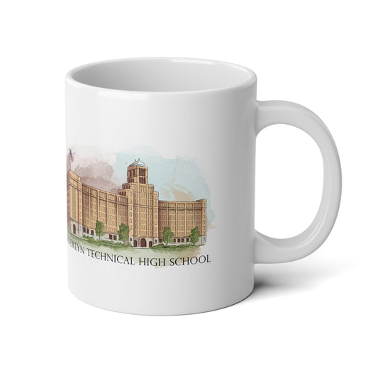 Classic Tech Logo with Brooklyn Tech & Building 20oz Jumbo Mug