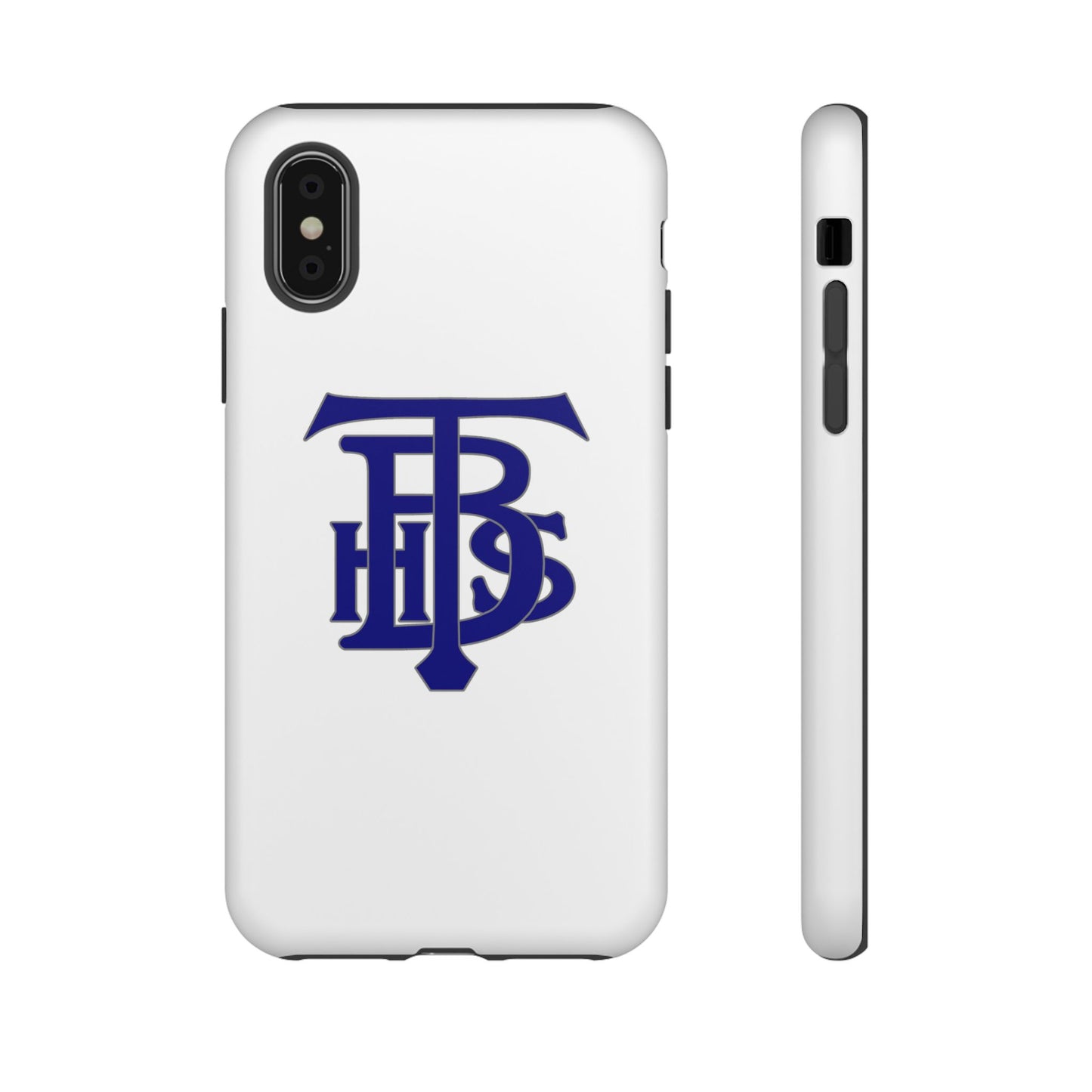 Stacked Logo - Tough Phone Cases - White