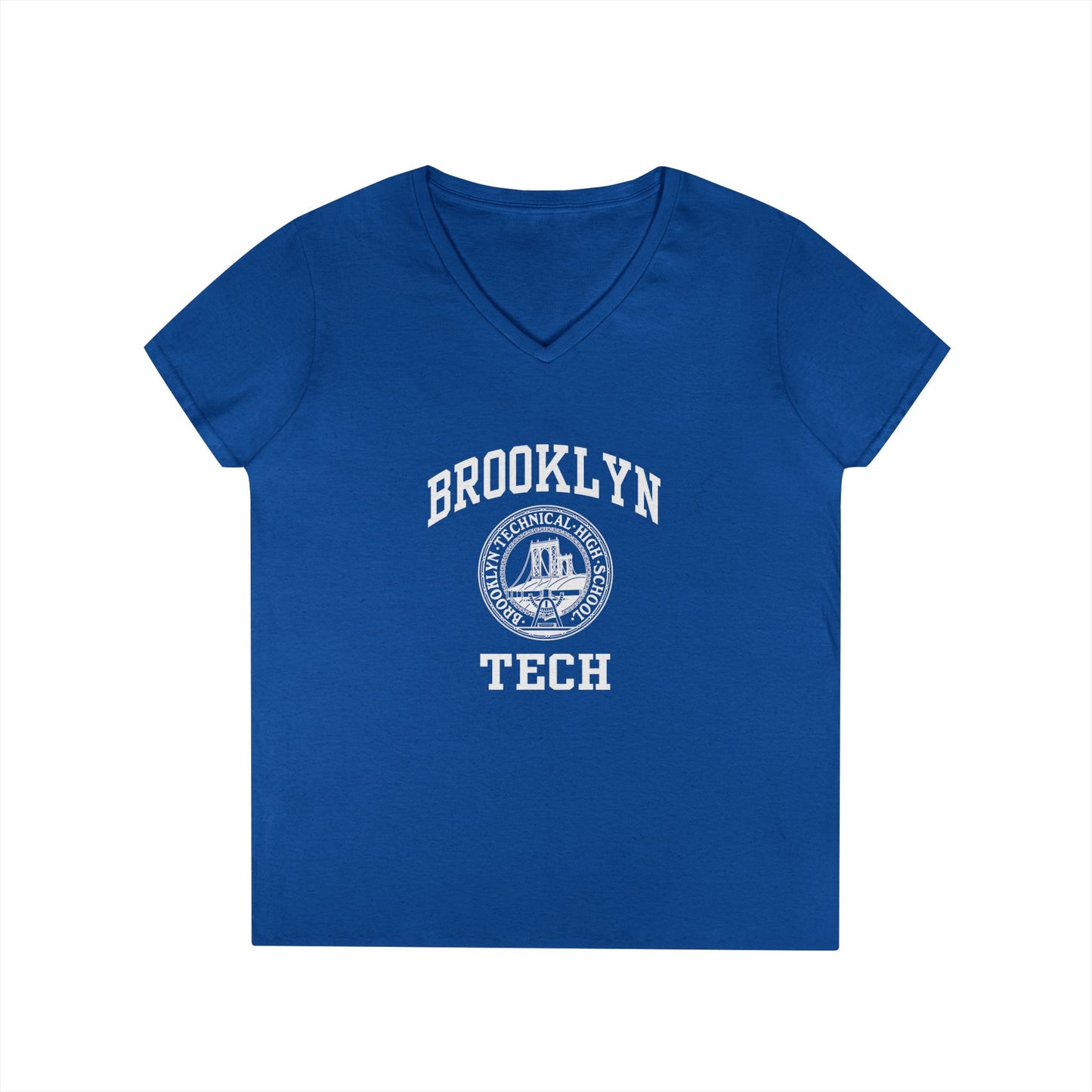 Brooklyn Tech Classic Logo - Ladies' V-Neck T-Shirt