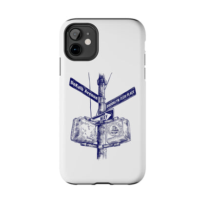 Dekalb Ave & Brooklyn Tech Place - Tough Phone Cases - White