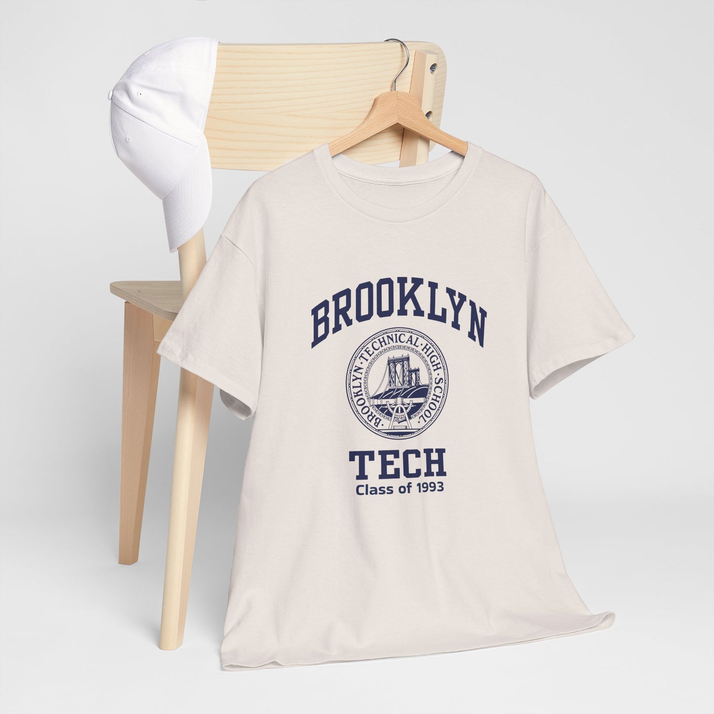 Brooklyn Tech Classic Logo - Men's Heavy Cotton T-Shirt - Class of 1993