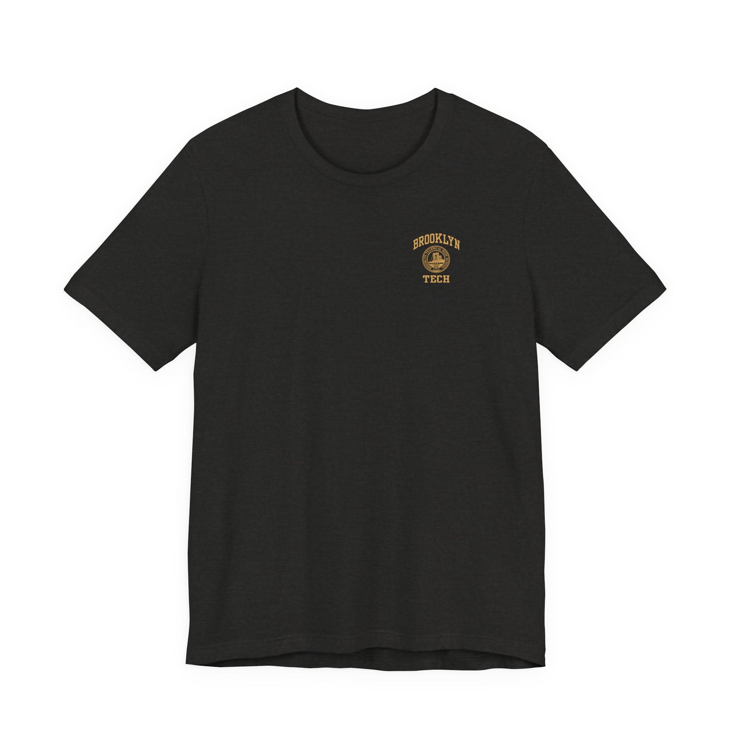Classic Logo with Brooklyn Tech on Left Chest - Men's Bella + Canvas Short Sleeve Jersey T-Shirt