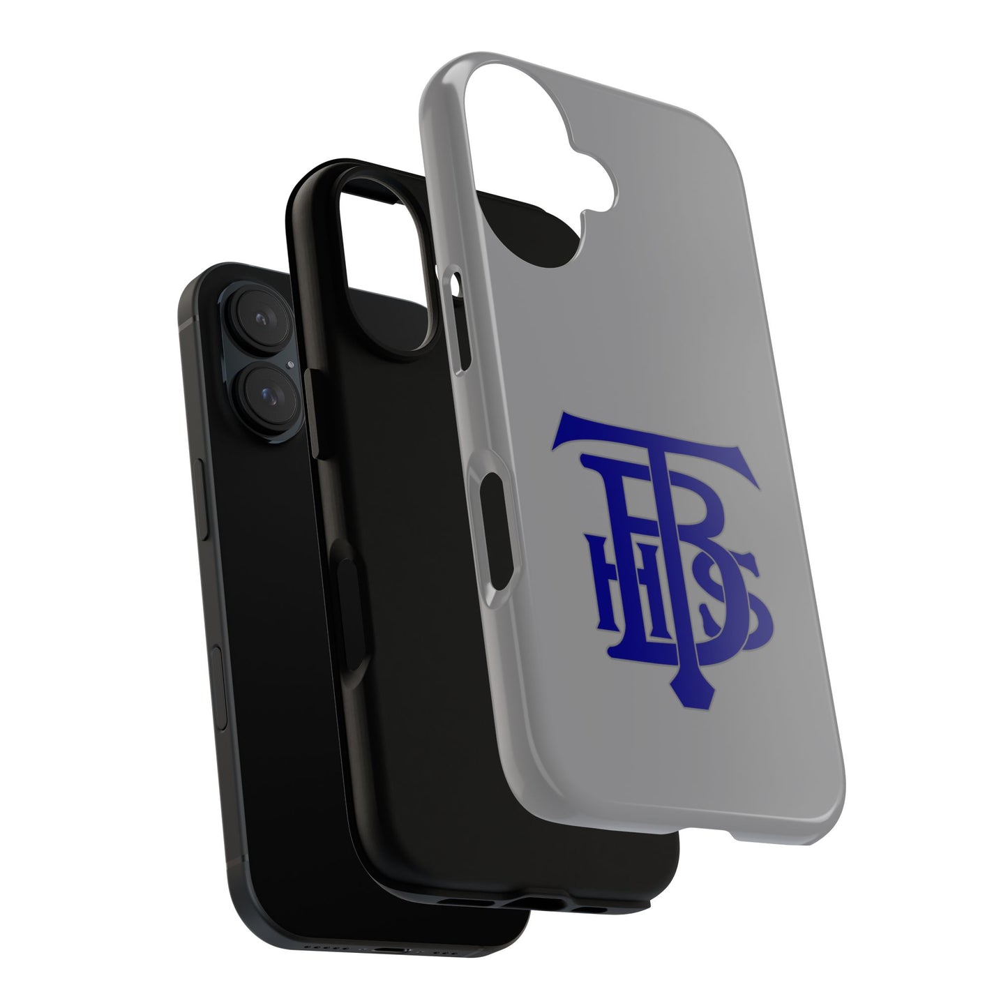 Stacked Logo - Tough Phone Cases - Gray - iPhones