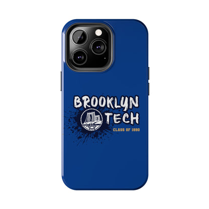 Class Of 1990 Commemorative Tough Phone Cases - Gold Font With Dark Blue Background