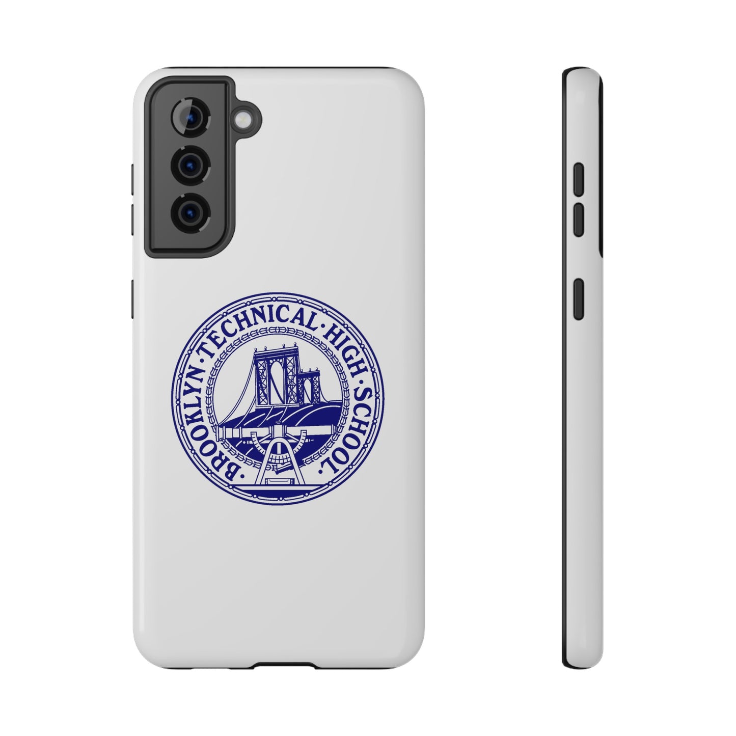 Classic Tech Seal - Impact-Resistant Phone Cases - Iphone Or Samsung - White