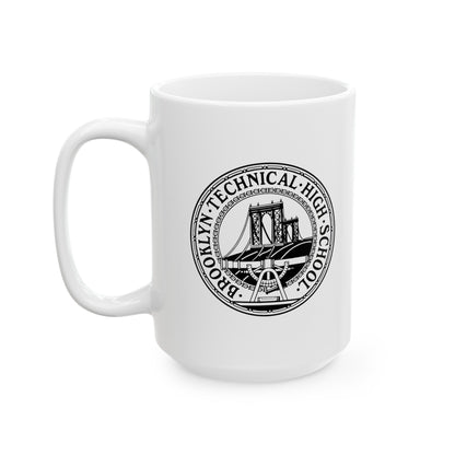 Fulton St & Brooklyn Tech Pl - Ceramic Mug, (11oz, 15oz) - B&w