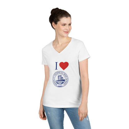 Boutique - I Love Brooklyn Tech Ladies' V-Neck T-Shirt