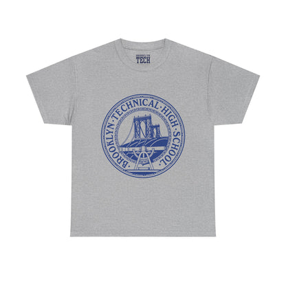 Classic Tech Logo - Blue Graphic - Men's Heavy Cotton T-Shirt