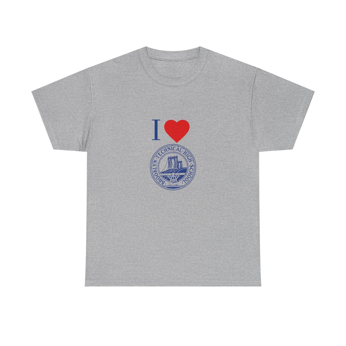 Boutique - I Love Brooklyn Tech Unisex Heavy Cotton T-shirt (Classic Logo)