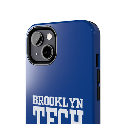 Brooklyn Tech Class of 1995 Tough Phone Case - Blue with white graphics