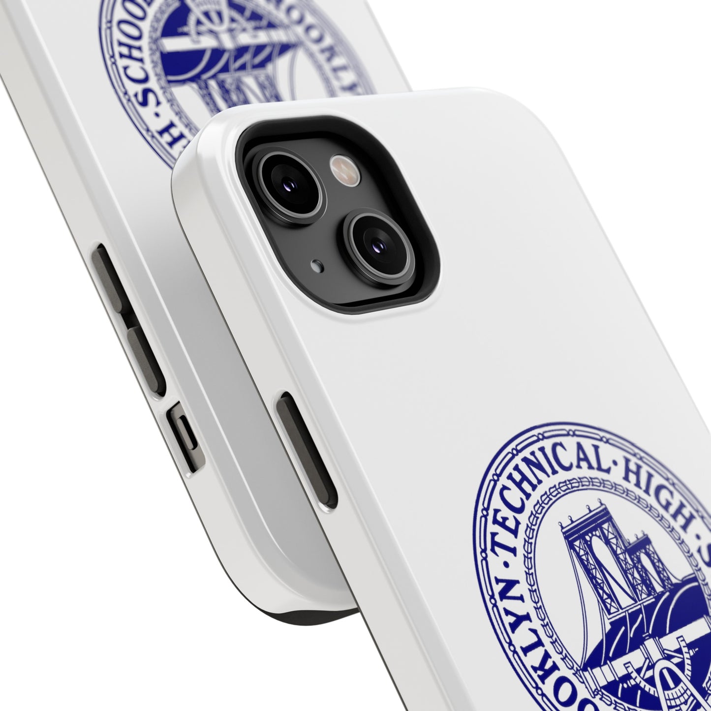 Classic Tech Logo - Impact-Resistant Phone Cases - Iphone Or Samsung - White