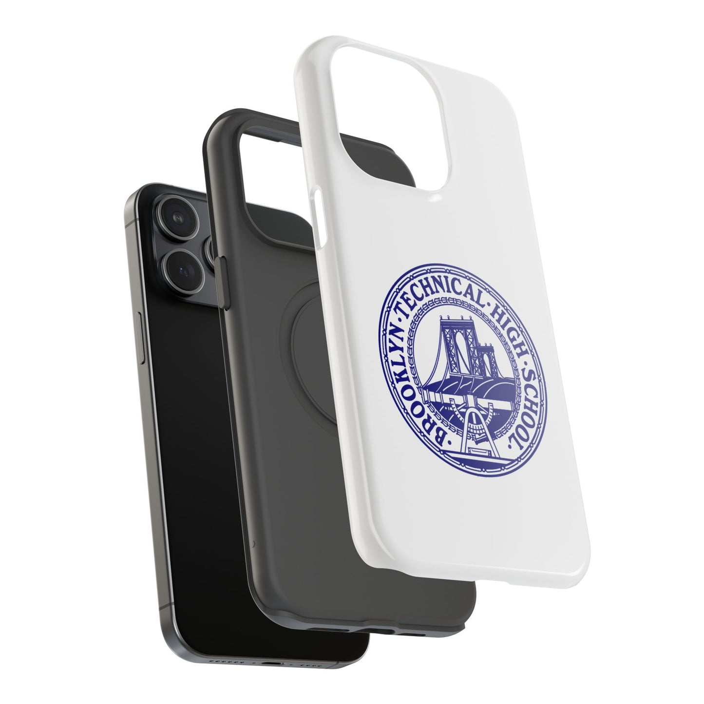 Classic Tech Seal - Impact-Resistant Phone Cases - Iphone Or Samsung - White