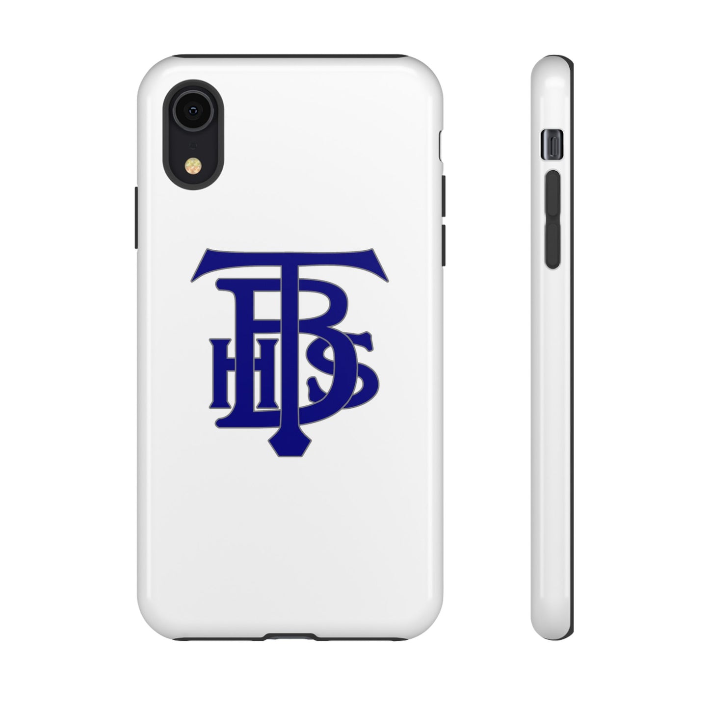 Stacked Logo - Tough Phone Cases - White