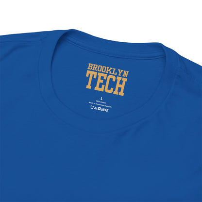 Classic Brooklyn Tech on Left Chest - Heavy Cotton Men's T-Shirt