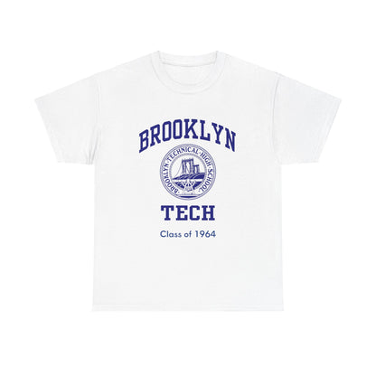 Classic Tech Seal With Brooklyn Tech - Men's Heavy Cotton T-Shirt - Class Of 1964