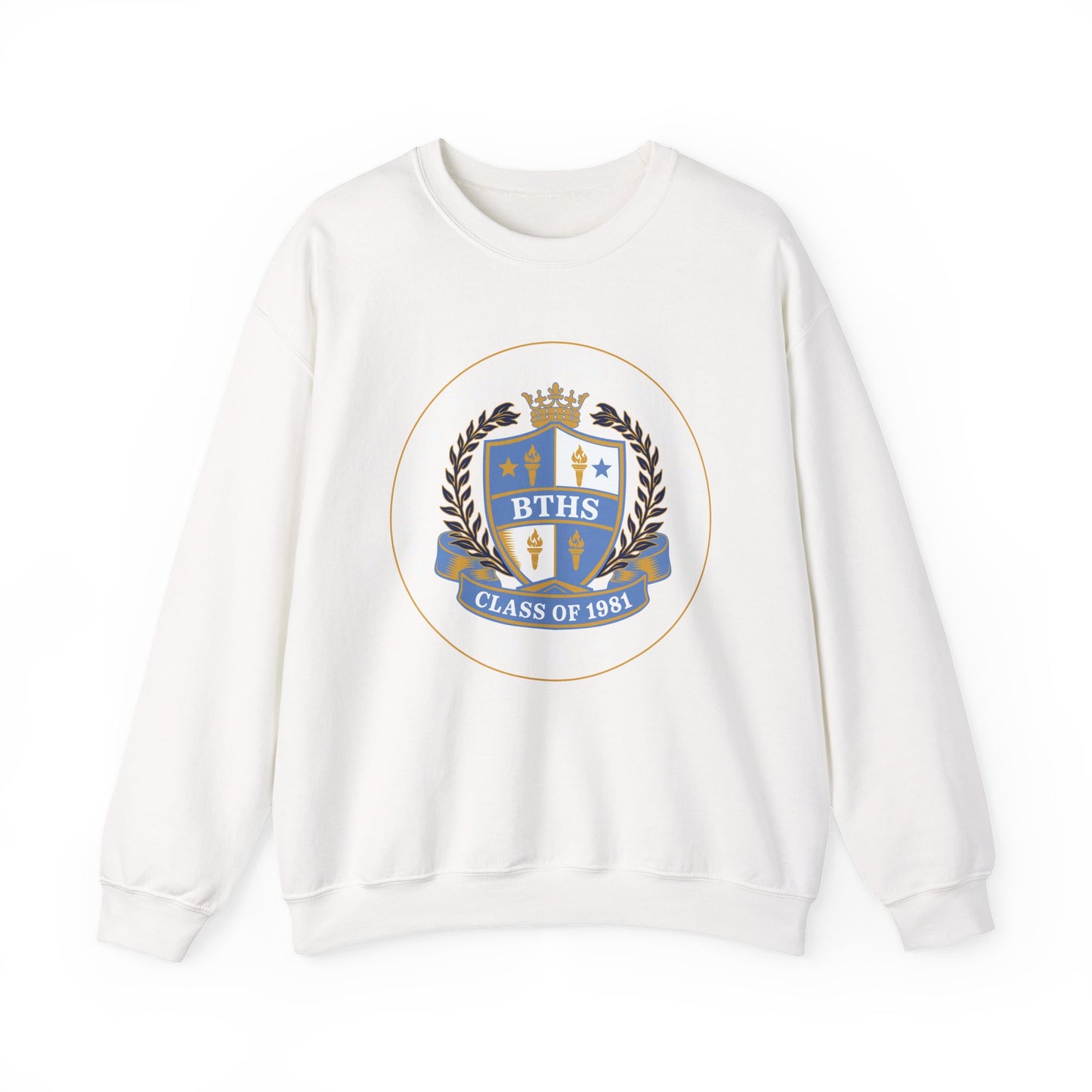 Class of 1981 - Men's Heavy Blend™ Crewneck Sweatshirt - Light Blue Logo