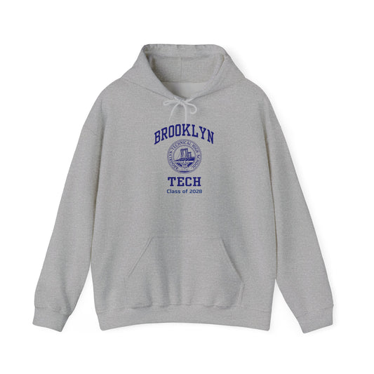 Brooklyn Tech Classic Logo - Men's Heavy Blend™ Hooded Sweatshirt - Class of 2028