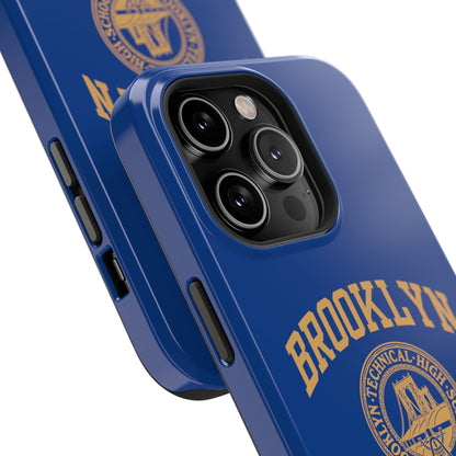 Brooklyn Tech Classic Logo - Impact-Resistant Phone Cases - Iphone Or Samsung - Navy