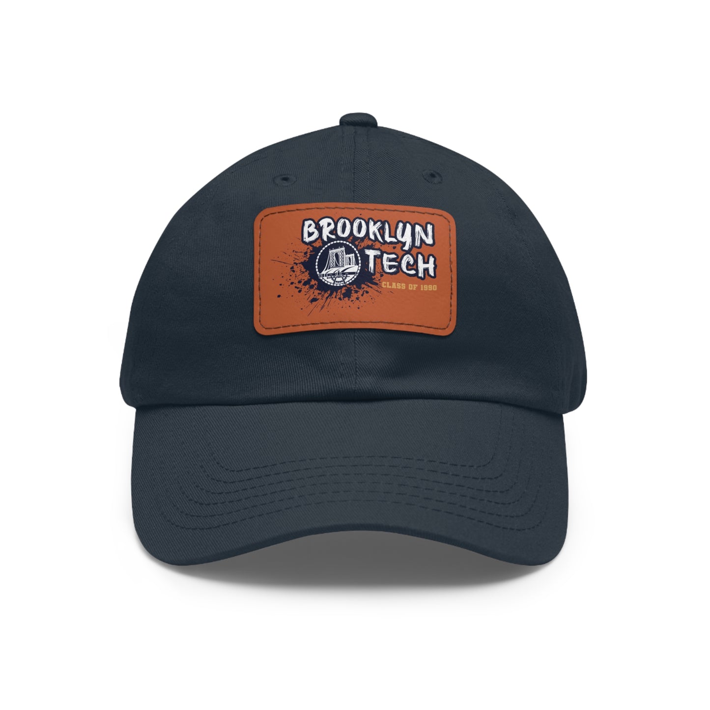 Class Of 1990 Commemorative Hat With Leather Patch (rectangle) - Gold Font