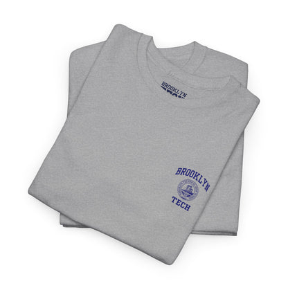 Classic Brooklyn Tech on Left Chest - Heavy Cotton Men's T-Shirt