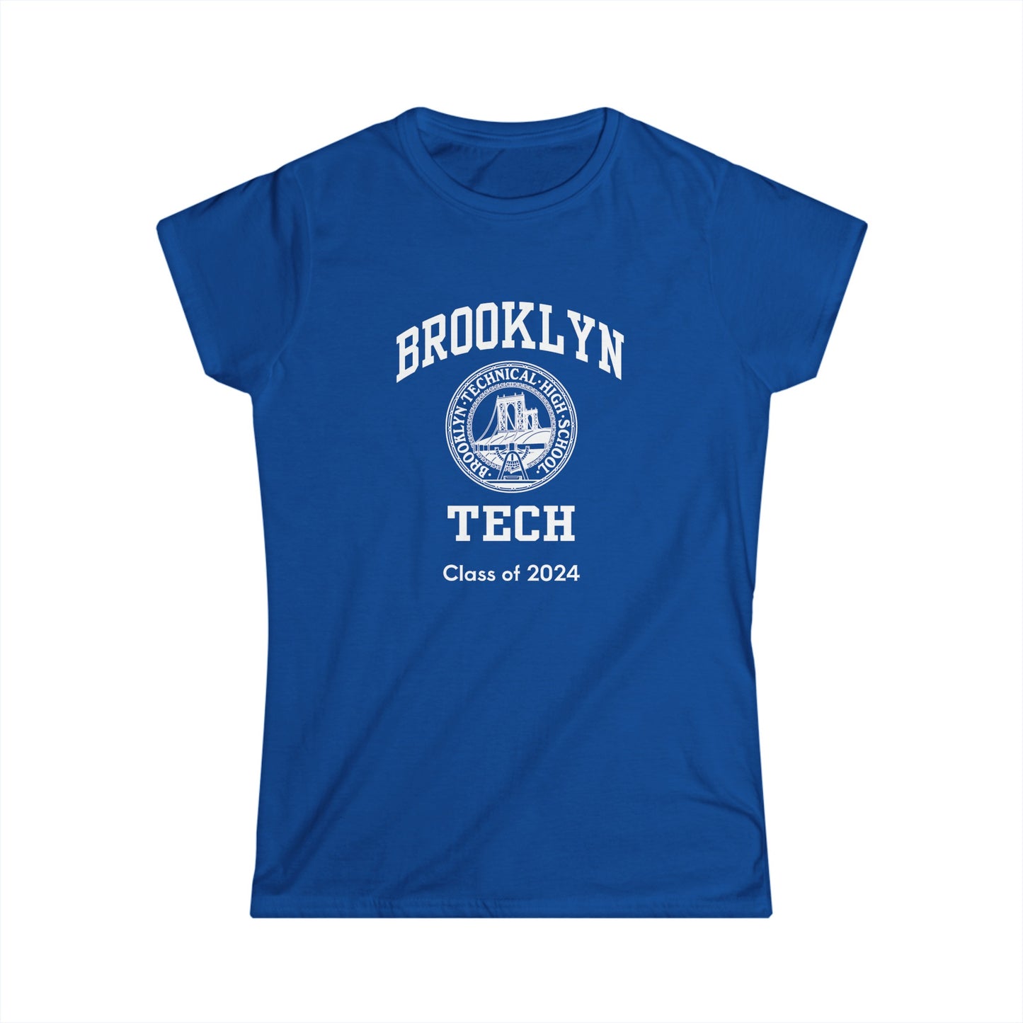 Classic Tech Logo - Ladies Softstyle T-Shirt - Class Of 2024