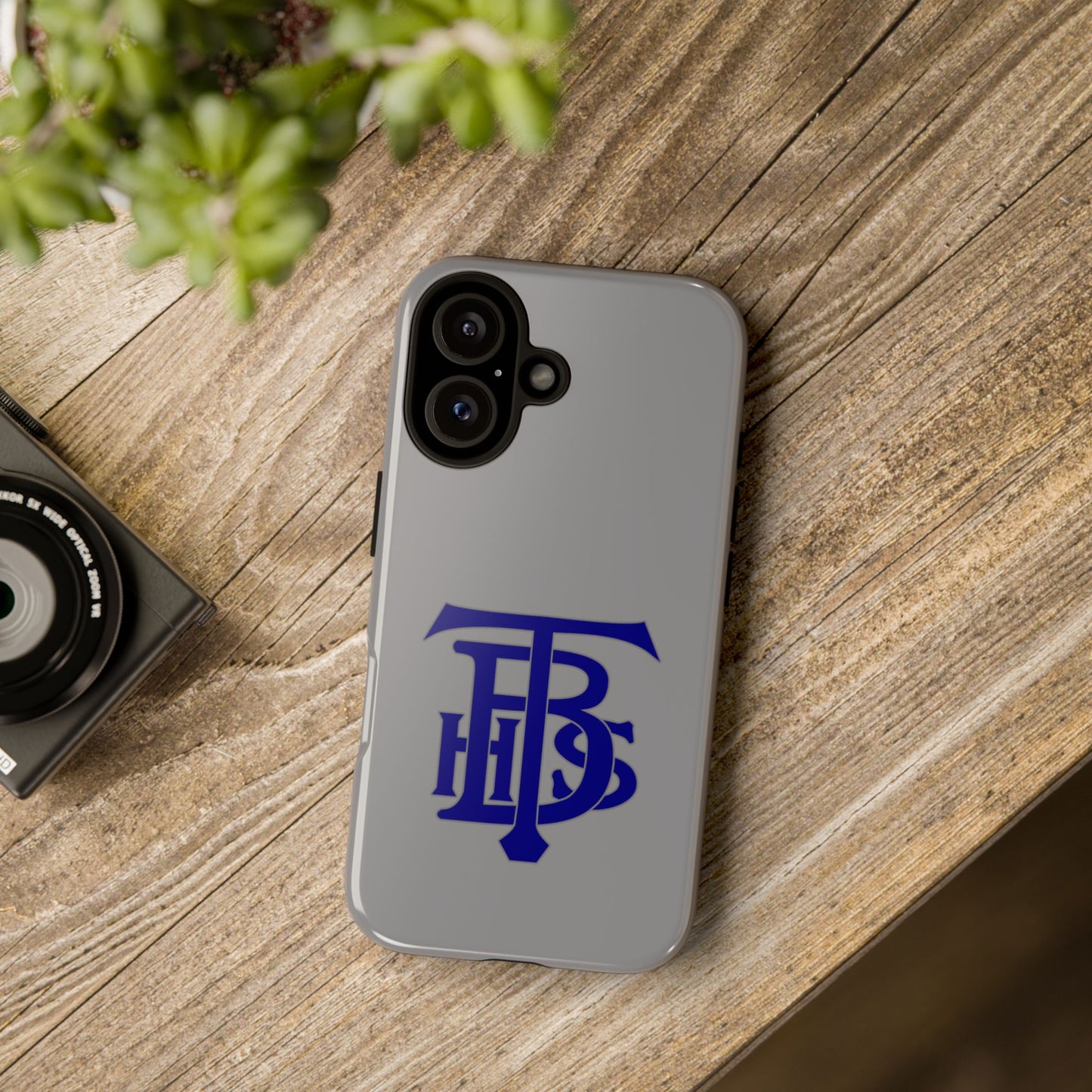 Stacked Logo - Tough Phone Cases - Gray - iPhones