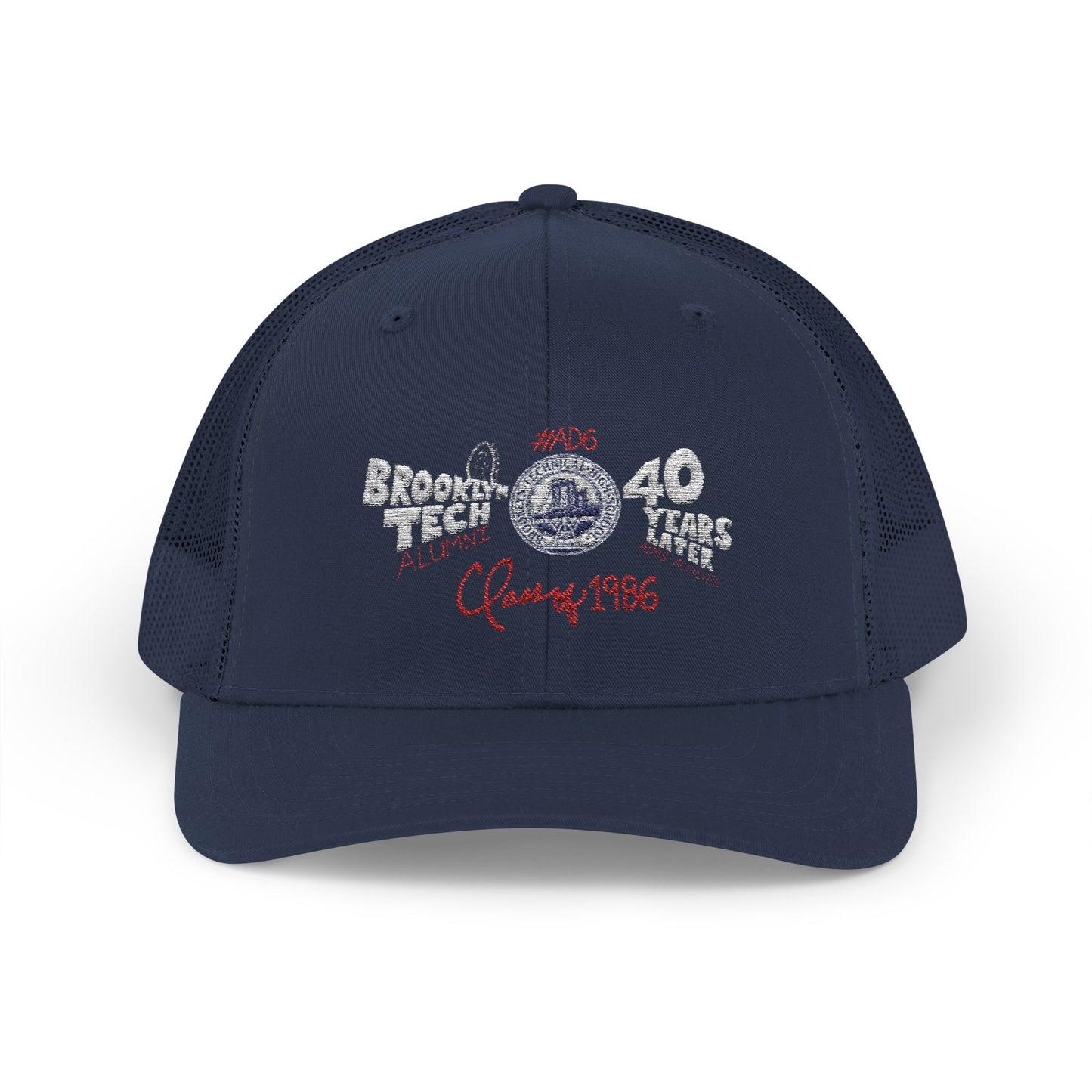 Class of 1986 40th Reunion Trucker Cap - White logo