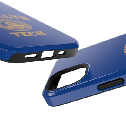 Brooklyn Tech Classic Logo - Impact-Resistant Phone Cases - Iphone Or Samsung - Navy With Gold Graphic