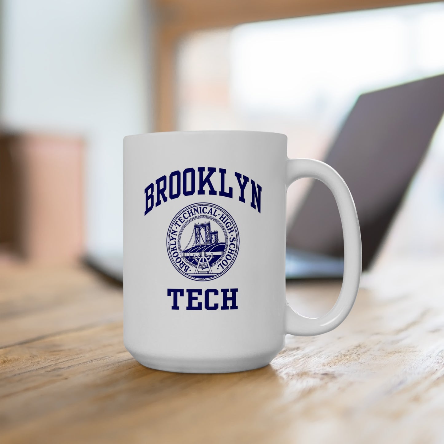 Classic Brooklyn Tech Logo - Ceramic Mug - White