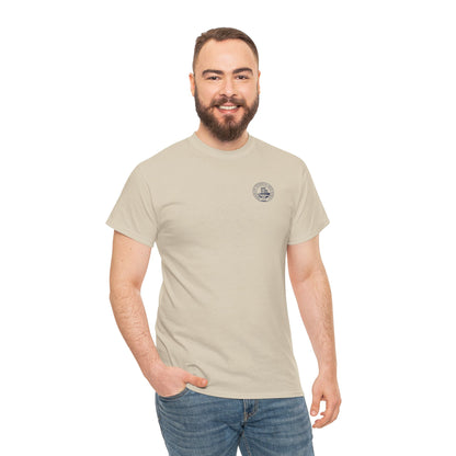 Classic Tech Logo on left chest - Men's Heavy Cotton T-Shirt