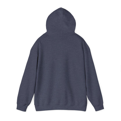 Boutique - DeKalb Ave & Brooklyn Tech Pl - (White Graphic) Men's Heavy Blend™ Hooded Sweatshirt