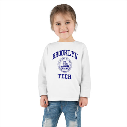 Family - Classic Brooklyn Tech Logo - Toddler Long Sleeve T-Shirt