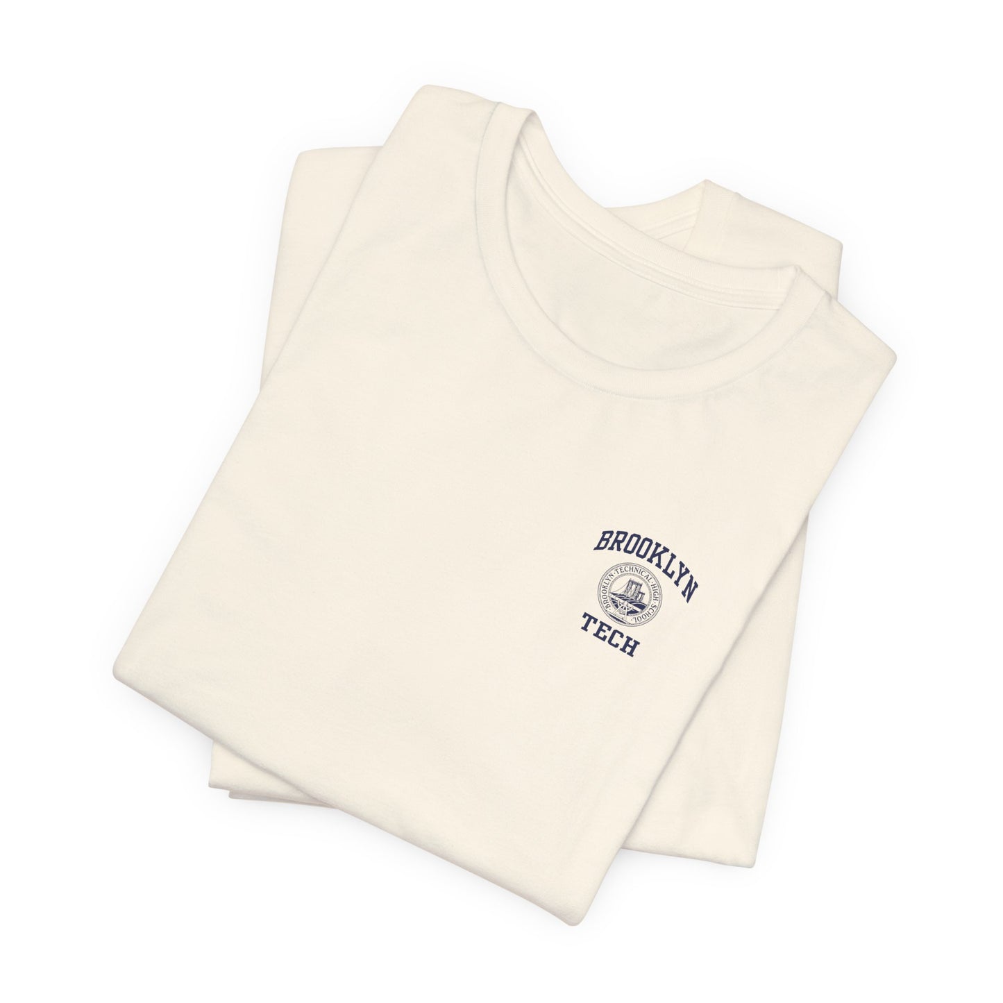 Classic Logo with Brooklyn Tech on Left Chest - Men's Bella + Canvas Short Sleeve Jersey T-Shirt