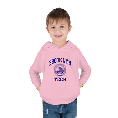 Family - Classic Brooklyn Tech Logo - Toddler Pullover Fleece Hoodie