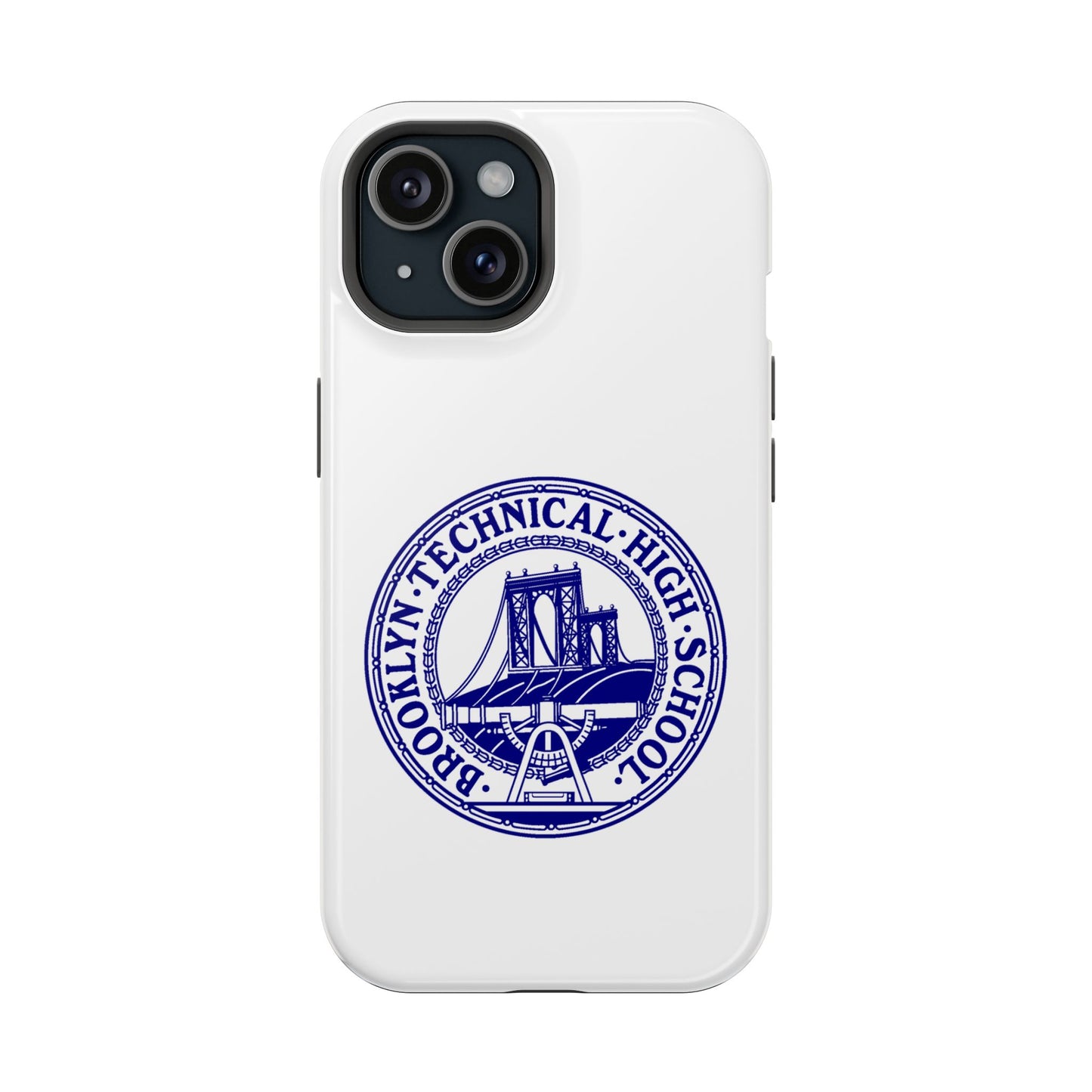 Classic Tech Seal - Impact-Resistant Phone Cases - Iphone Or Samsung - White